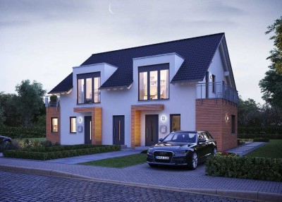 **Bauen Sie Ihr individuell anpassbares Zweifamilienhaus, ideal für große Familien!**