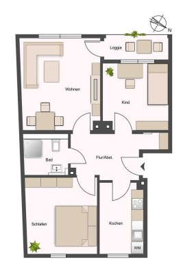 Charmante 3-Zimmer-Wohnung mit Balkon in Bad Brückenau – Ihr neues Zuhause erwartet Sie!