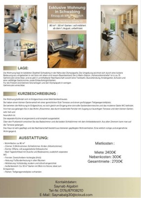 Vollständig renovierte 3-Raum-Wohnung mit Balkon und Einbauküche in München