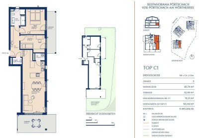 Exklusive Garten-Wohnung mit Nähe zum Wörthersee - SEEPANORAMA Pörtschach