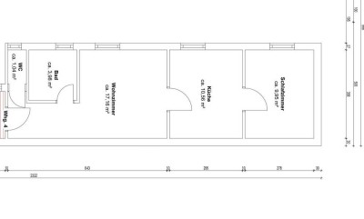 Ruhige 2-Zimmer Wohnung im Rückgebäude - Erstbezug nach Renovierung