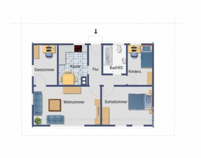 Gepflegtes 4-Zimmer-Einfamilienhaus mit EBK und Garten in Weingarten, WG Neugründung möglich