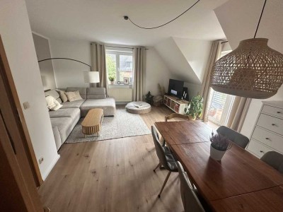 Attraktive 3-Zimmer-Maisonette-Wohnung mit Balkon und Einbauküche in Wendisch Evern