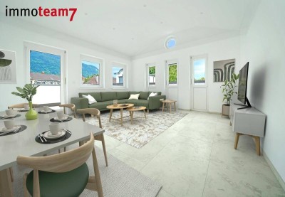 Sanierte Dachgeschosswohnung im historischen Zentrum von Hohenems