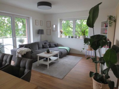 unverbauter Blick ins Grüne - neuwertige 3-Zimmer Wohnung am Ortsrand von Oelde