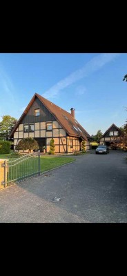 Modernes Fachwerkhaus im Landschaftsschutzgebiet von Isselhorst