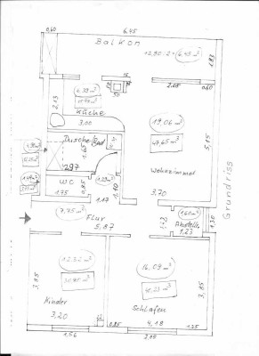 Sonnige gut geschnittene 3-Zimmer-Wohnung mit geh. Innenausstattung mit Balkon und EBK