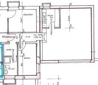 Tiefpaterre 2-Raum-Wohnung mit Einbauküche in Badenweiler