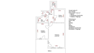 Moderne 2-Zimmer-Wohnung mit großer Terrasse und Tiefgaragenstellplatz in Wallenhorst
