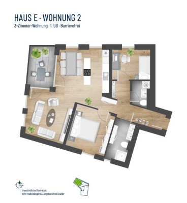 HN-OST - Exklusive 3-Zimmer-Neubauwohnung (E2)