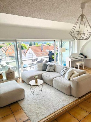 Maisonettewohnung mit Galerie und Panoramablick – Mediterranes Wohngefühl über Dächern von Eislingen