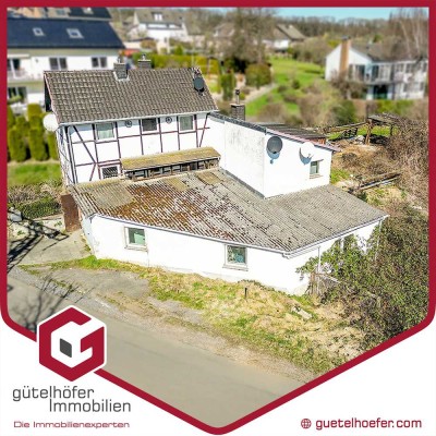 Sanierung oder Neubau? Idyllisches 706m² großes Grundstück mit Fachwerkhaus direkt am Bachlauf