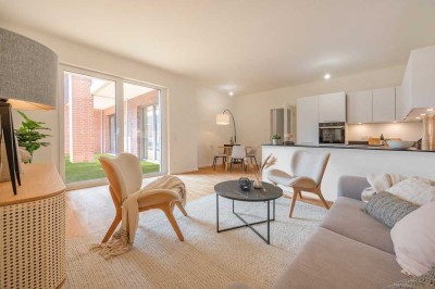 3-Zimmer Neubau-Wohnung (unmöbliert) in Hamburg Ottensen mit Terrasse EG ab sofort zu vermieten.