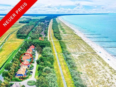 Ferienhaus auf Pachtland in unmittelbarer Strandlage mit 2 Vermietungseinheiten