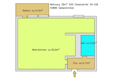 Helle Apartment mit Balkon und Fahrstuhl