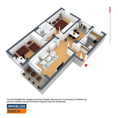 Demnächst frei! 3-Zimmer-Wohnung in Solingen Mitte