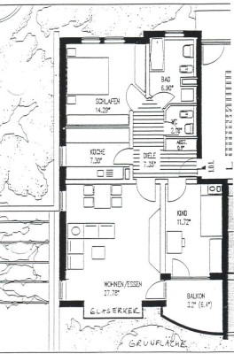 Sehr helle 3-Zimmer-EG-Wohnung KBB in Ingelheim