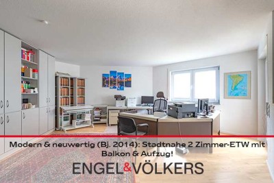 Modern & neuwertig (Bj. 2014): Stadtnahe 2 Zimmer-ETW mit Balkon & Aufzug!