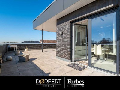 Panoramablick & Stil: Hochwertiges Penthouse über den Dächern von Schneverdingen inkl. Stellplatz