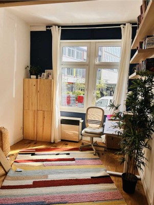 NORDEND: 2-Zimmer-Altbauwohnung mit Gartennutzung in Frankfurt am Main, Nähe Günthersburgpark und FH
