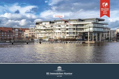 Wohnen am Wasser! Wohnung im 3. OG mit PKW-Stellplatz, Dachterrasse und Wasserblick!