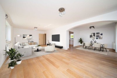 Traumlage in Forstinning (Energieklasse A+). Lichtdurchflutetes EFH für Familien mit Garten & Garage