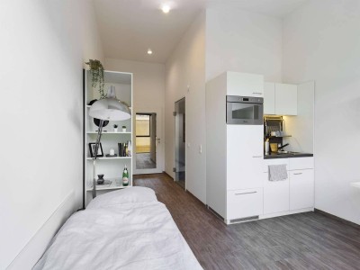 DIE ZIMMEREI | Helle + möblierte 1-Zimmer-Wohnung in Top-Lage: ideal für Studierende | Basic Bude