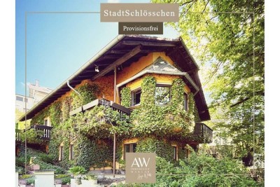 ***StadtSchlösschen*** Architektenhaus trifft Traumlage: ruhig, grün, in Kernstadt. Provisionsfrei.