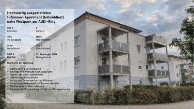 Hochwertiges 1-Zimmer-Apartment Nahe Westpark