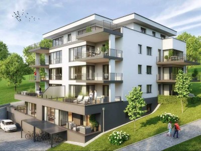 Moderne Wohnung mit Weitblick im Energiesparhaus in ruhiger Lage im Grünen