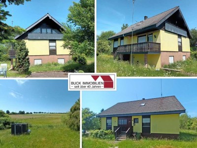 Platz für die große Familie!  Gepflegtes Wohnhaus mit ELW in idyllischer Ortsrandlage