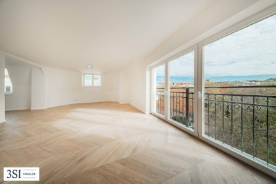 Luxus-Dachgeschoß-Wohnung in exklusiver Lage – 178 m² mit Dachterrasse und Panoramablick über Wien