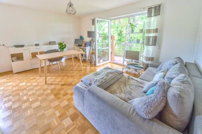 #360° Besichtigung *** Blick ins Grüne *** Helle Balkonwohnung mit TG-Platz und Einbauküche