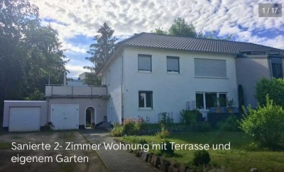 Wunderschöne sanierte 2 Zimmer Wohnung mit eigenem Garten