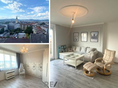 ***Höhenluft! zentrale Stadtwohnung mit Balkon u. Terrasse und tollen Ausblick***f. Eigennutzer oder Anleger!