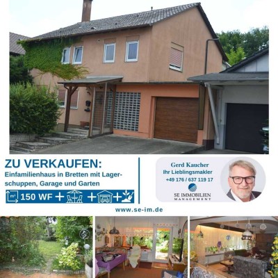 Charmantes großzügiges Einfamilienhaus mit sehr schönem Garten zu verkaufen!