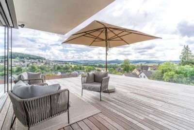 EINMALIGER PANORAMABLICK IN DIE RHÖN INCLUSIVE...