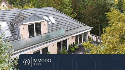 � Familienidyll in Frohnau – Traumhafte 5-Zi-Maisonette mit 2 Sonnenterrassen, Waldblick & 3 Bädern