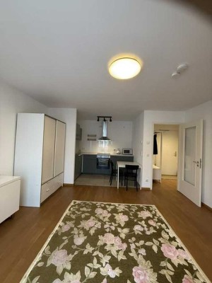 2 Zimmer Wohnung, Balkon, Aufzug, Fussbodenheizung, Keller, möbliert