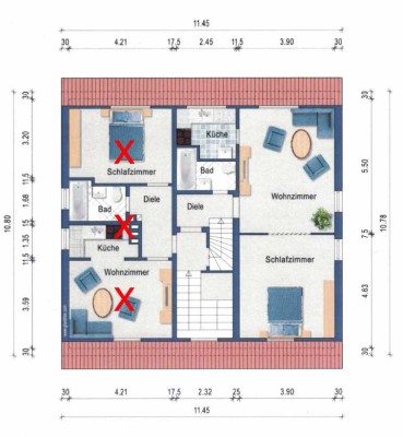Attraktive 2-Zimmer-Dachgeschosswohnung in Essen