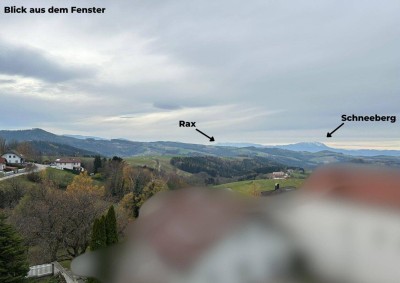 Helle Dachgeschosswohnung zur Miete mit 2 Schlafzimmer in der Buckligen Welt!