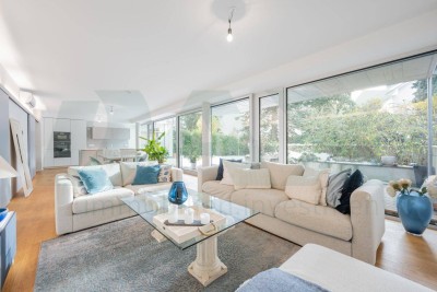 Luxuriöse 4-Zimmer-Gartenwohnung mit Terrasse &amp; Top-Ausstattung am Himmel / Grinzing
