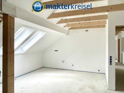 Traumhafte Dachgeschosswohnung! Erstbezug / Loggia / barrierefrei / EBK / provisionsfrei!