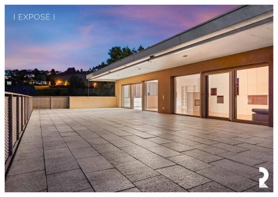 STILVOLLES PENTHOUSE IN BESTLAGE VON GÖFIS – GROSSZÜGIGE TERRASSE MIT PANORAMABLICK