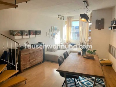 Tauschwohnung: Schicke Mezzanine Wohnung mit großem Balkon