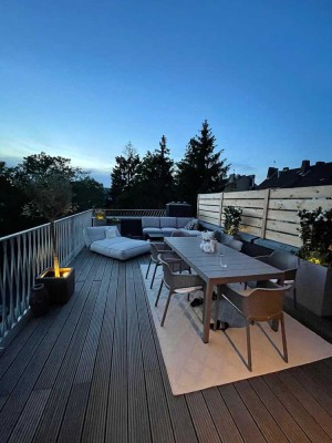 Traumhafte 4 Zi-Wohnung mit großer Dachterrasse + EBK