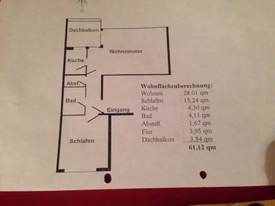 Geschmackvolle, modernisierte 2-Raum-Wohnung mit Einbauküche in Mainz