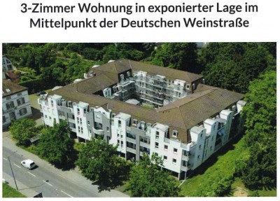 Stilvolle 3-Zimmer-Erdgeschosswohnung mit Balkon in Neustadt an der Weinstraße