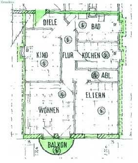 Schöne, helle Wohnung mit Balkon und Einzelgarage zu vermieten