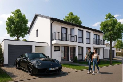 Moderne und großzügige Doppelhaushäfte mit Option auf Garage